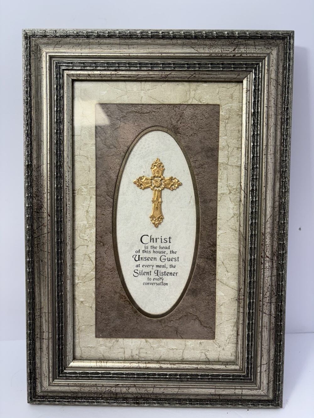 Wildwood Artisans Christian Wall Art Framed Plaque Cross “Christ Is the Head” US